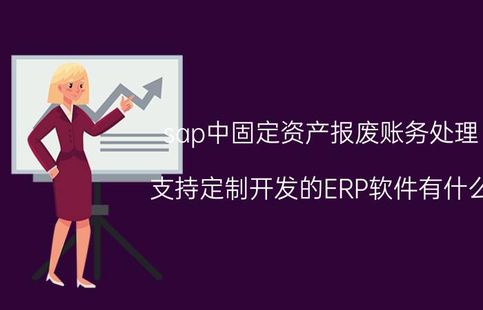 sap中固定资产报废账务处理 支持定制开发的ERP软件有什么？